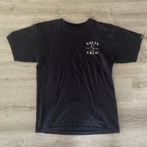 Salty Crew Black Tee Shirt Short Sleeve Size Medium